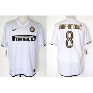 Inter Away # 8 Ibrahimovic Size M w/ shorts soccer jersey  