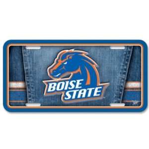  BOISE STATE BRONCOS OFFICIAL LOGO METAL LICENSE PLATE 