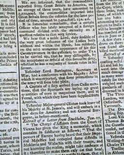 1775 Massachusetts Bay Revolutionary War Related Report in a London 