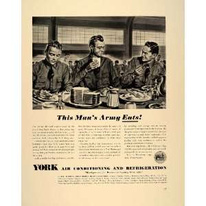   Soldiers Army Mess Hall Food   Original Print Ad