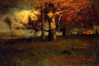 Early Autumn Montclair George Inness Repro oil painting  