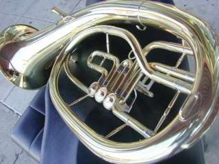 German Country Style Bb 3 Rotary Baritone or Tenor Horn 798936800329 