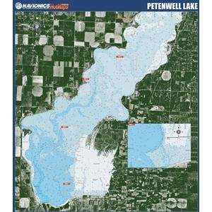  Navionics Paper Map Petenwell Lake Wisconsin GPS 