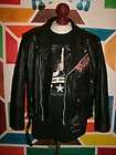 RARE International Male Leather Coveralls Elvis Mechanic Motorcycle 