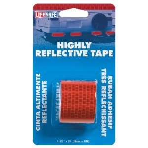 Incom RE805 1.5 Inch by 2 Foot Highly Reflective Tape, Red 