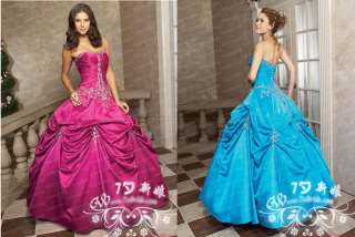 New Custom any color Party wedding dress prom ball gown  