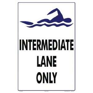  Intermediate Lane Only Sign 7077Ws1218E Patio, Lawn 