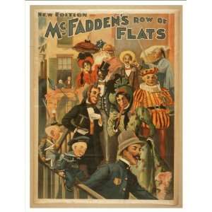  Historic Theater Poster (M), McFaddens row of flats new 