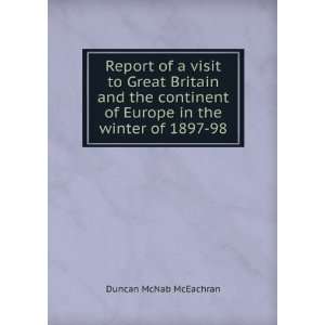   of Europe in the winter of 1897 98 Duncan McNab McEachran Books