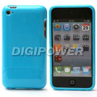BLUE 2 PIECES CASE COVER SKIN FOR IPOD TOUCH 4 4G  