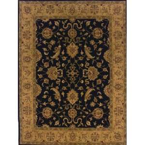   Black Gold Rug Traditional Persian 5 x 8 (35114)