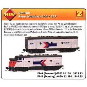  MicroTrains Z Amtrak F7 Dummy B Unit (Unpowered) Toys 