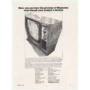  1972 Magnavox Innkeeper Model 2T972 Motel Color TV Print 