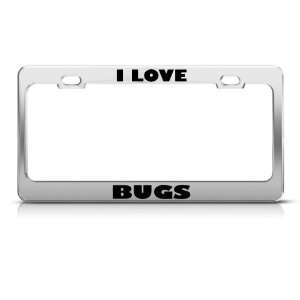 Love Bugs Bug Insect Animal Metal license plate frame Tag Holder