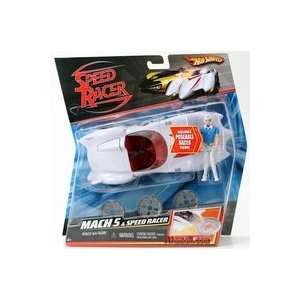   Figure   Mach 5 and Speed Racer by Hotwheels & Mattel Toys & Games