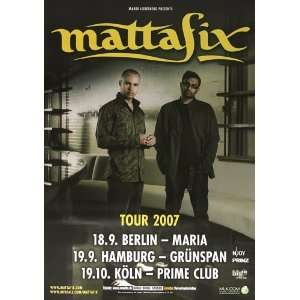  Mattafix   Rhythm & Hymns 2007   CONCERT   POSTER from 