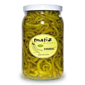 Matiz Piparras Peppers   Extra Large Jar Grocery & Gourmet Food