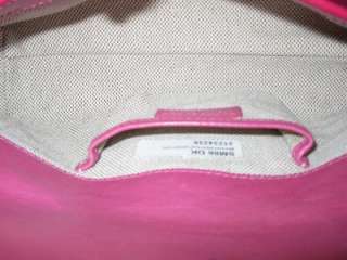 Dooney & Bourke Pink Fuschia East West Flap Shoulder Bag Heart Keyring 