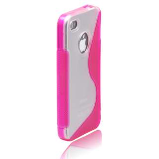   Rubber Skin Soft Cover Case For AT&T Verizon Apple iPhone 4 4S  