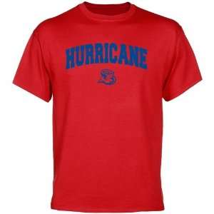    Tulsa Golden Hurricanes Red Mascot Arch T shirt