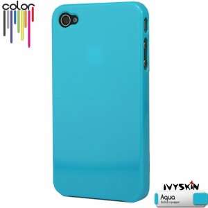   CaseTM Color   Aqua (Blue) for iPhone 4 Cell Phones & Accessories
