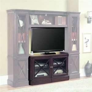   Dark Walnut 48 X pandable TV Stand with iPod Dock Furniture & Decor