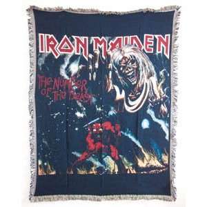  Iron Maiden Heavy Metal Rock Number of the Beast Throw 