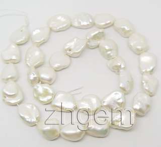 natural white freshwater keshi pearl loose beads gem  