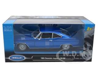   model of 1965 Chevrolet Impala SS 396 Blue die cast car model by Welly