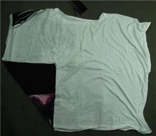 New Roberto Cavalli Womens Print Loose Shirt Sz.S L white  