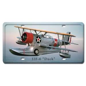 J2F 6 Duck Aviation License Plate   Victory Vintage Signs  