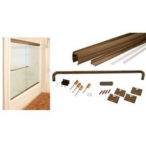   CK Series Sliding Shower Door Kit With Clear Jambs for 1/4 Glass