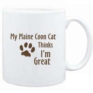  Mug White  MY Maine Coon THINKS IM GREAT  Cats Sports 