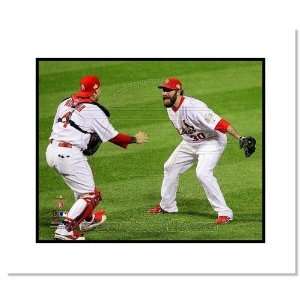  Jason Motte and Yadier Molina St Louis Cardinals MLB 