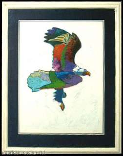 John Nieto, Eagle, Custom Framed Fine Art Serigraph LE MAKE OFFER L 