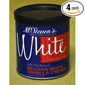 McStevens Small Batch Belgian White Vanilla Cream, 4 Ounce Cans (Pack 