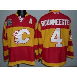  New Calgary Flames Classic Jersey #4 Bouwmeester Red 