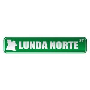   LUNDA NORTE ST  STREET SIGN CITY ANGOLA