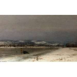  Hand Made Oil Reproduction   Jervis McEntee   32 x 20 