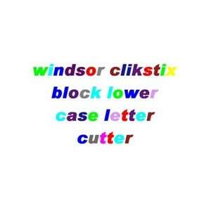  Windsor Block Lowercase Letters Clickstix Cutter