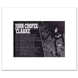 JOHN COOPER CLARKE UK Tour 2011 12x10in Matted Music Print  