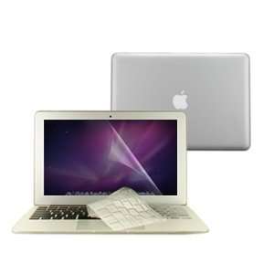 in 1 Rubberized CLEAR Hard Case Cover And Transparent TPU Keyboard 