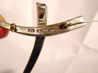 Vtg TAXCO Mexico Sterling 925 TD 53 Cross Pin Brooch Pendant  