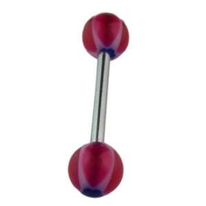    Red Acrylic Ball Tongue Ring   Red Tongue Ring Toys & Games