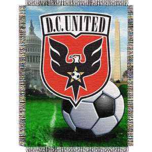 DC United MLS Woven Tapestry Throw Blanket (48x60)  