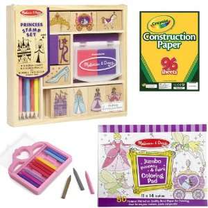   Jumbo Coloring Pad and Crayola Construction Paper (96 Count) Toys