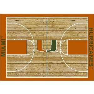  Miami, Florida Hurricanes College Basketball 3X5 Rug From 
