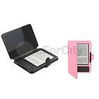 Black+Pink Leather Folio Skin Case For Kindle 3 3G Keyboard  