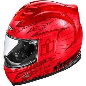  Icon Airframe Lifeform Helmet   3X Large/Red Automotive