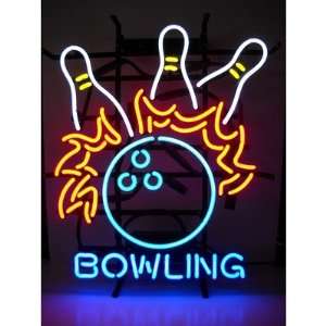  Neonetics 5BLFIRE Bowling Fire Neon Sign